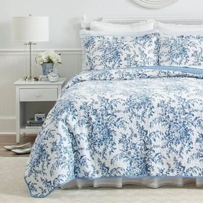 Laura Ashley Bedford Wendebettwäsche - Azul - Algodón - Bed linen set Laura Ashley Bedford Wendebettwäsche - Azul - Algodón - Bed linen set