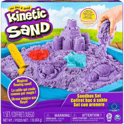 Kinetic Sand KNS ACK Box Set - Bleu - Set de Sable à Modeler - Publicité Kinetic Sand KNS ACK Box Set - Bleu - Set de Sable à Modeler - Publicité