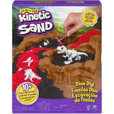 Set d'excavation de fossiles en sable cinétique - Dino Dig pour enfants Set d'excavation de fossiles en sable cinétique - Dino Dig pour enfants