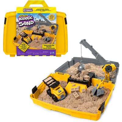 Kinetic Sand KNS ACK Boîte de Construction - Bac à Sable - Publicité Kinetic Sand KNS ACK Boîte de Construction - Bac à Sable - Publicité