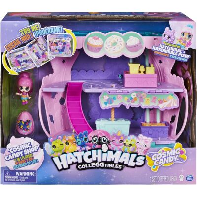 Model Hatchimals Sklep z Cukierkami Kosmiczny 2w1 Domek dla Lalek Model Hatchimals Sklep z Cukierkami Kosmiczny 2w1 Domek dla Lalek