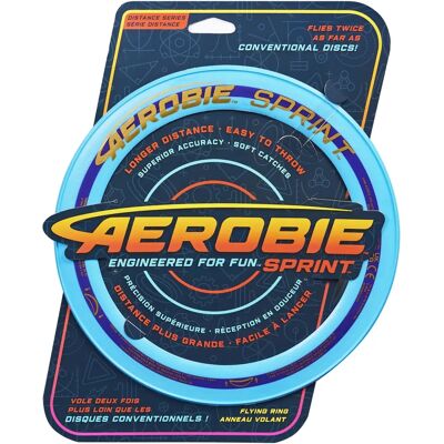 Aerobie Sprint Ring - Bleu - Anneau de lancer - Publicité Aerobie Sprint Ring - Bleu - Anneau de lancer - Publicité