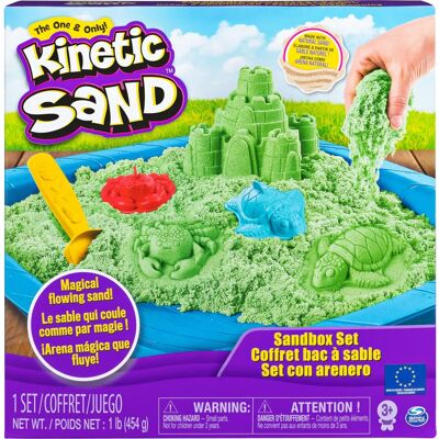 Ensemble de sable cinétique Spin Master - Vert - Jeu de construction - Publicité Ensemble de sable cinétique Spin Master - Vert - Jeu de construction - Publicité