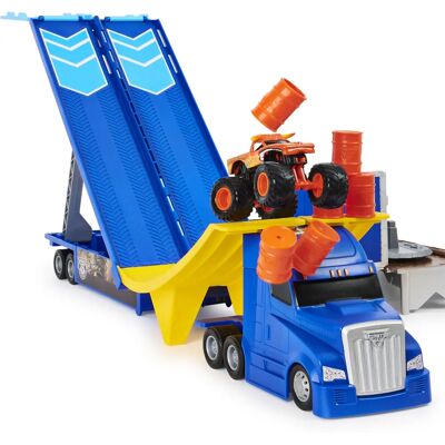Monster Jam VHP 1t64 Transporteur Transformable - Set de Jeu - Publicité Monster Jam VHP 1t64 Transporteur Transformable - Set de Jeu - Publicité