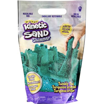 Sable Kinetic Sand KNS RFL 2lb Turquoise Brillant - Jouer et Façonner Sable Kinetic Sand KNS RFL 2lb Turquoise Brillant - Jouer et Façonner