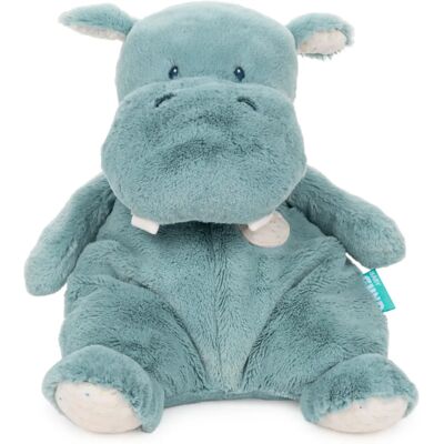 GUND Waffle Hippo Plush Toy - Earthy Tones, Quilted Accents - 43cm GUND Waffle Hippo Plush Toy - Earthy Tones, Quilted Accents - 43cm
