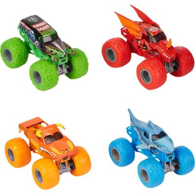 Monster Jam MNJ VHC 1T64 4PK - Camions monstre jouet Monster Jam MNJ VHC 1T64 4PK - Camions monstre jouet