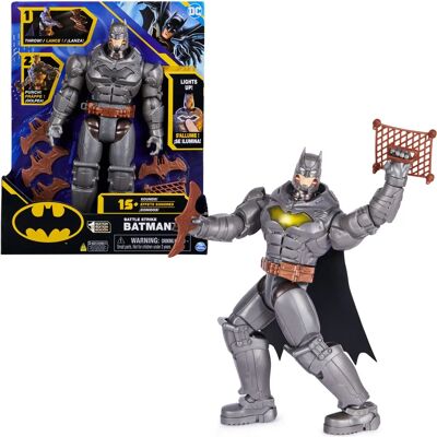 DC Comics Batman - 30cm Bevægelsesfigur med Lys og Lyd - Actionfigur DC Comics Batman - 30cm Bevægelsesfigur med Lys og Lyd - Actionfigur