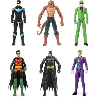 DC Comics Pack de 6 Figurines Batman - 30 cm - Publicité DC Comics Pack de 6 Figurines Batman - 30 cm - Publicité
