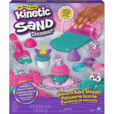 Kinetic Sand Boutique de Pâtisserie Licorne - 453g - Publicité Kinetic Sand Boutique de Pâtisserie Licorne - 453g - Publicité