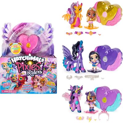 Spin Master Hatchimals Pixies Riders - Roxy radiante et Tigrette - Jouets Spin Master Hatchimals Pixies Riders - Roxy radiante et Tigrette - Jouets