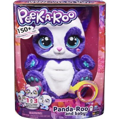 GiraffeKids Peek-A-Roo, Peluche interactif panda-roo avec bébé mystère et plus de 150 sons - Publicité GiraffeKids Peek-A-Roo, Peluche interactif panda-roo avec bébé mystère et plus de 150 sons - Publicité