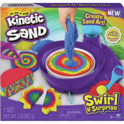 Kinetic Sand KNS ACK Wirbel & Überraschung - Spielsand-Set Kinetic Sand KNS ACK Wirbel & Überraschung - Spielsand-Set