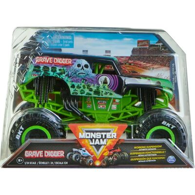 Monster Jam Grave Digger - 1:24 Skala Die-Cast Monster Truck Monster Jam Grave Digger - 1:24 Skala Die-Cast Monster Truck