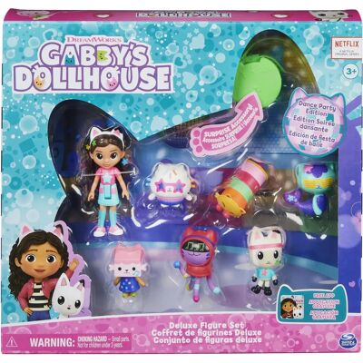 Set di 7 figure Deluxe di Gabby's Dollhouse - Casa delle Bambole Set di 7 figure Deluxe di Gabby's Dollhouse - Casa delle Bambole