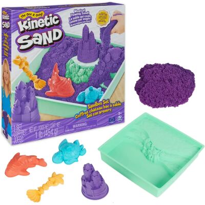 Kinetic Sand KNS ACK Ensemble de Bac à Sable Violet - Set de Bac à Sable - Publicité Kinetic Sand KNS ACK Ensemble de Bac à Sable Violet - Set de Bac à Sable - Publicité