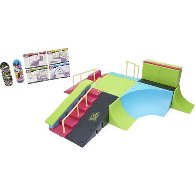 Tech Deck Neon Mega Ramp - Anpassbarer leuchtender Skatepark - Rampen-Set Tech Deck Neon Mega Ramp - Anpassbarer leuchtender Skatepark - Rampen-Set