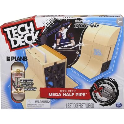 Tech Deck Mega Half Pipe X-Connect Park Creator - Kit Parc de skate Tech Deck Mega Half Pipe X-Connect Park Creator - Kit Parc de skate