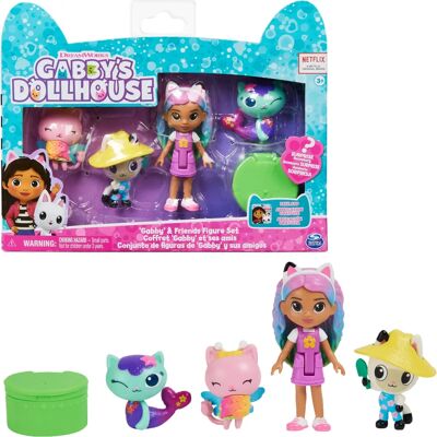 Spin Master Gabby's Dollhouse - Gabby och Vänner 4 Figuren Set - dockhus Spin Master Gabby's Dollhouse - Gabby och Vänner 4 Figuren Set - dockhus