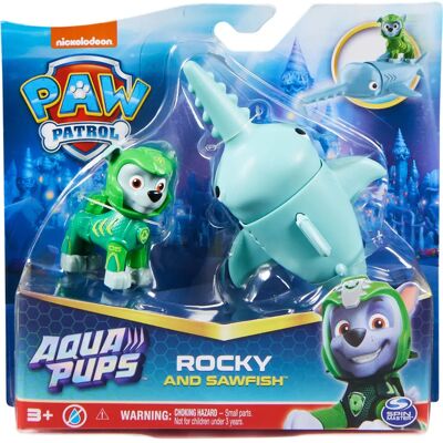 Paw Patrol Rocky & Sägefisch Action-Set - Unterwasserabenteuer Paw Patrol Rocky & Sägefisch Action-Set - Unterwasserabenteuer