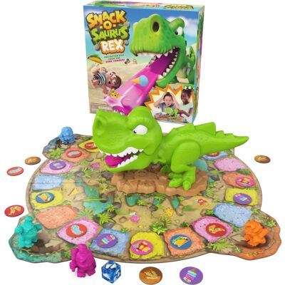 Spin Master Games Snack-O-Saurus Rex - Jeu de société dinosaure amusant pour enfants et amateurs de snacks - Publicité Spin Master Games Snack-O-Saurus Rex - Jeu de société dinosaure amusant pour enfants et amateurs de snacks - Publicité