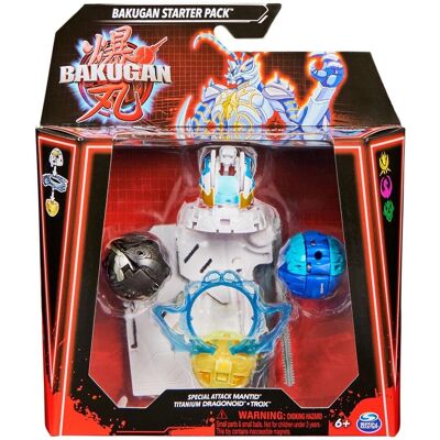 Bakugan - Atak Specjalny Mantid z Titanium Dragonoid & Trox Starter Bakugan - Atak Specjalny Mantid z Titanium Dragonoid & Trox Starter