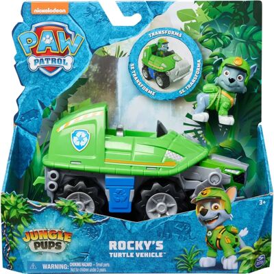 Véhicule Tortue Jungle Paw Patrol Rocky - Voiture Jouet Véhicule Tortue Jungle Paw Patrol Rocky - Voiture Jouet