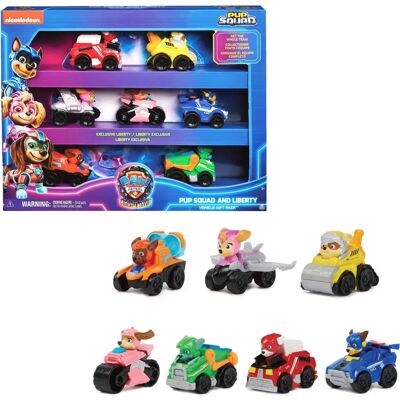 PAW Patrol Pup Squad Racers - Conjunto de 7 Veículos PAW Patrol Pup Squad Racers - Conjunto de 7 Veículos