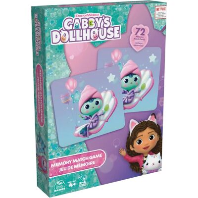Gabby's Dollhouse Jeu de Mémoire - Jeu de Société - Publicité Gabby's Dollhouse Jeu de Mémoire - Jeu de Société - Publicité