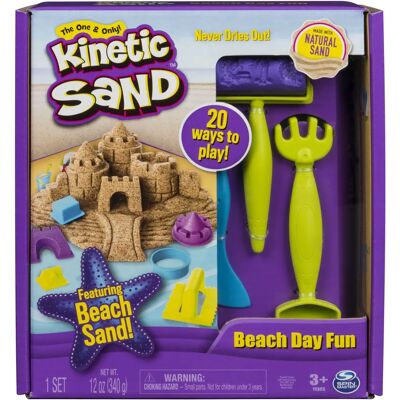 Kinetic Sand KNS ACK Beach Day Fun Kit - Kit plage - Publicité Kinetic Sand KNS ACK Beach Day Fun Kit - Kit plage - Publicité