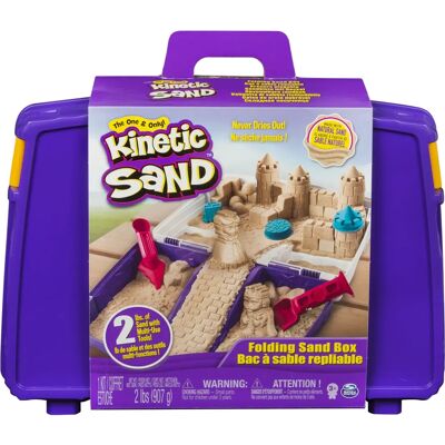 Kinetic Sand -Fällbar sandskål 900 g för barn - Leksak Kinetic Sand -Fällbar sandskål 900 g för barn - Leksak