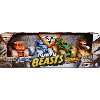 Spin Master Monster Jam Tierra vs Mar 4 Pack - Coches de Juguete Spin Master Monster Jam Tierra vs Mar 4 Pack - Coches de Juguete