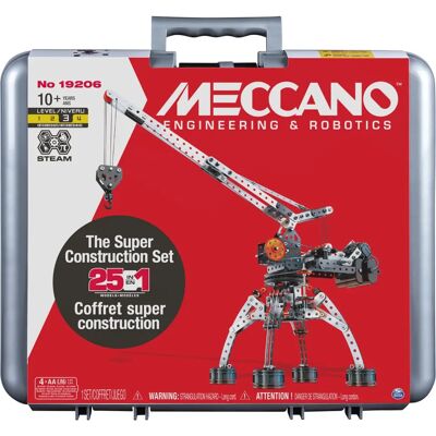 Meccano - Super Construction 25-in-1 - motorisé - Ensemble de Construction - Publicité Meccano - Super Construction 25-in-1 - motorisé - Ensemble de Construction - Publicité