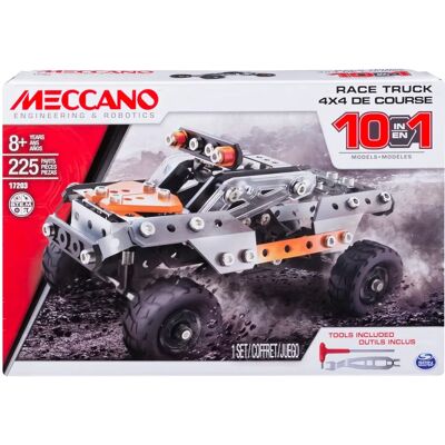 Kit de jeu Meccano 4X4 SUV - 225 Pièces - Jeu - Publicité Kit de jeu Meccano 4X4 SUV - 225 Pièces - Jeu - Publicité