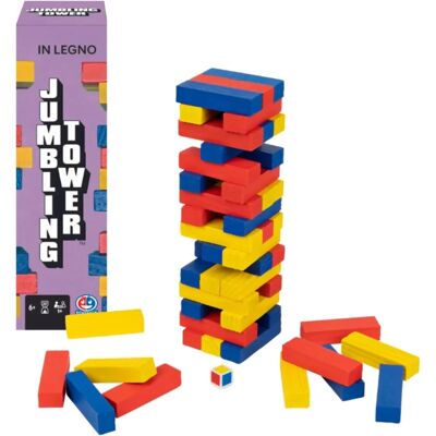 Spin Master EG Classiques Tour Colorée en Bois - Jeu de Société Spin Master EG Classiques Tour Colorée en Bois - Jeu de Société