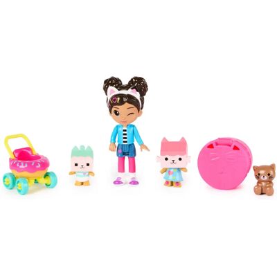 Casa de Bonecas Gabby's da Spin Master - Conjunto de Figuras de Cuidados com Gato - Brinquedo Casa de Bonecas Gabby's da Spin Master - Conjunto de Figuras de Cuidados com Gato - Brinquedo