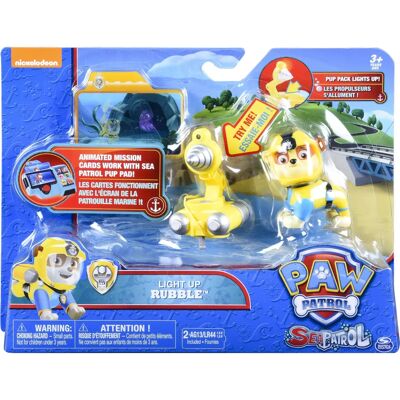 Spin Master Paw Patrol Sea Patrol Deluxe Figur Rubble - Actionfigur Spin Master Paw Patrol Sea Patrol Deluxe Figur Rubble - Actionfigur
