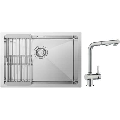 CECIPA - Max - 60x44 cm - Acero inoxidable cepillado - Fregadero CECIPA - Max - 60x44 cm - Acero inoxidable cepillado - Fregadero