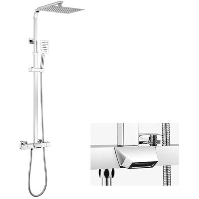 Auralum Max - Colonne de douche carrée 30x20 cm avec robinet thermostatique - Publicité Auralum Max - Colonne de douche carrée 30x20 cm avec robinet thermostatique - Publicité