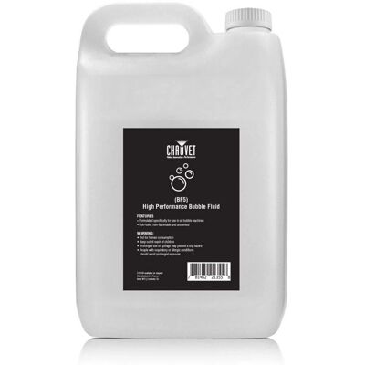 Liquide à bulles Chauvet BF5 - Haute performance, 5L - Publicité Liquide à bulles Chauvet BF5 - Haute performance, 5L - Publicité