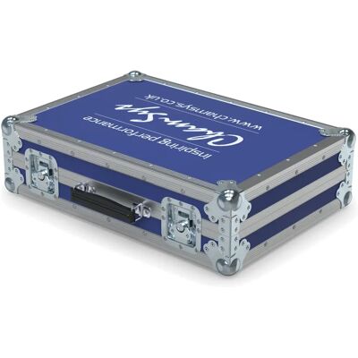 Étui bleu pour ChamSys QuickQ 10/20 - Publicité Étui bleu pour ChamSys QuickQ 10/20 - Publicité