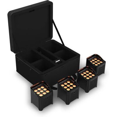 Chauvet DJ Freedom Par Q9 X4 Battery LED Spotlight Set - LED, Wireless, 4 Lamps Chauvet DJ Freedom Par Q9 X4 Battery LED Spotlight Set - LED, Wireless, 4 Lamps