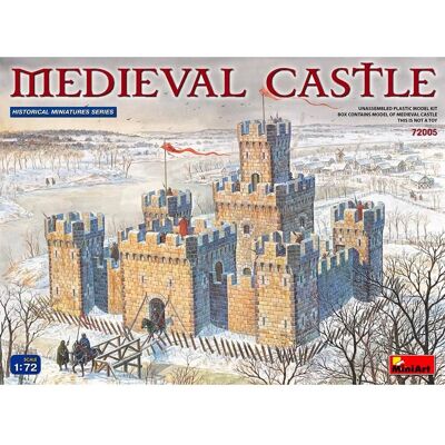 MiniArt Medieval Castle Model Kit - 1/72 - Plastic Model Kit for Adults MiniArt Medieval Castle Model Kit - 1/72 - Plastic Model Kit for Adults