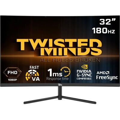 Twisted Minds TM32CFHD180VA Böjd Gaming-skärm - Gaming Monitor Twisted Minds TM32CFHD180VA Böjd Gaming-skärm - Gaming Monitor