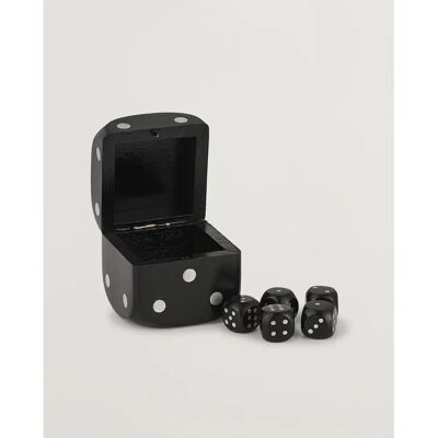 Authentic Models Svart Tärningslåda med 5 Tärningar - Brädspel Authentic Models Svart Tärningslåda med 5 Tärningar - Brädspel