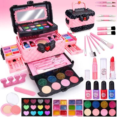 ChennyFun - Kids Makeup Set - Pink - 53pc - Toy Set ChennyFun - Kids Makeup Set - Pink - 53pc - Toy Set