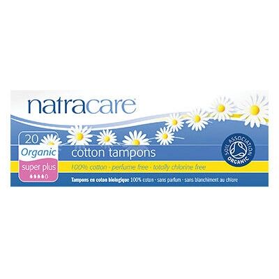 Natracare økologiske bomullstamponer Super Plus - Kvinners hygieneprodukt Natracare økologiske bomullstamponer Super Plus - Kvinners hygieneprodukt