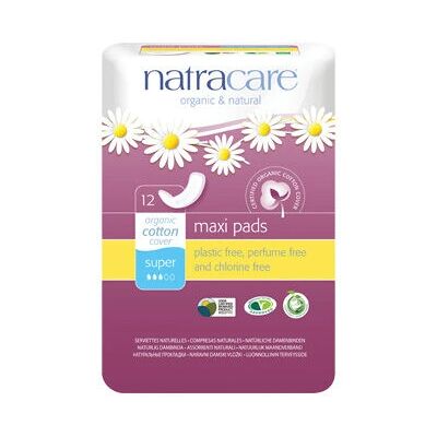 Natracare Bio-Baumwoll Maxi Pads Super - Damenhygiene Natracare Bio-Baumwoll Maxi Pads Super - Damenhygiene