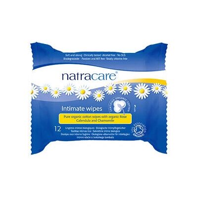 Natracare Organic Cotton Intimate Wipes - Intimate Hygiene Natracare Organic Cotton Intimate Wipes - Intimate Hygiene