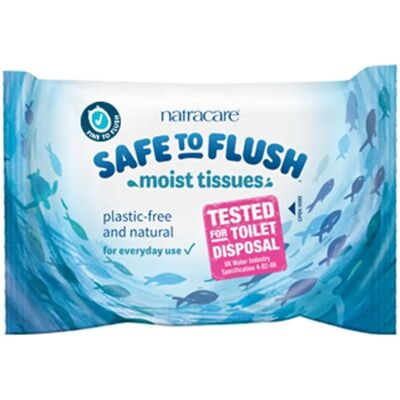 Natracare Modèle - Lingettes humides - Flusables - 30 pièces - Publicité Natracare Modèle - Lingettes humides - Flusables - 30 pièces - Publicité